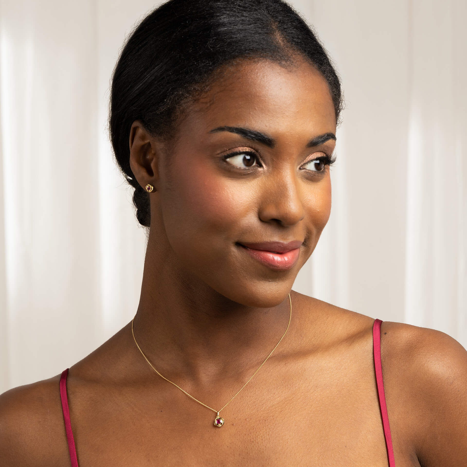 Elements Gold Fura Ruby Pendant