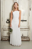 Abito lungo impreziosito Gracey White