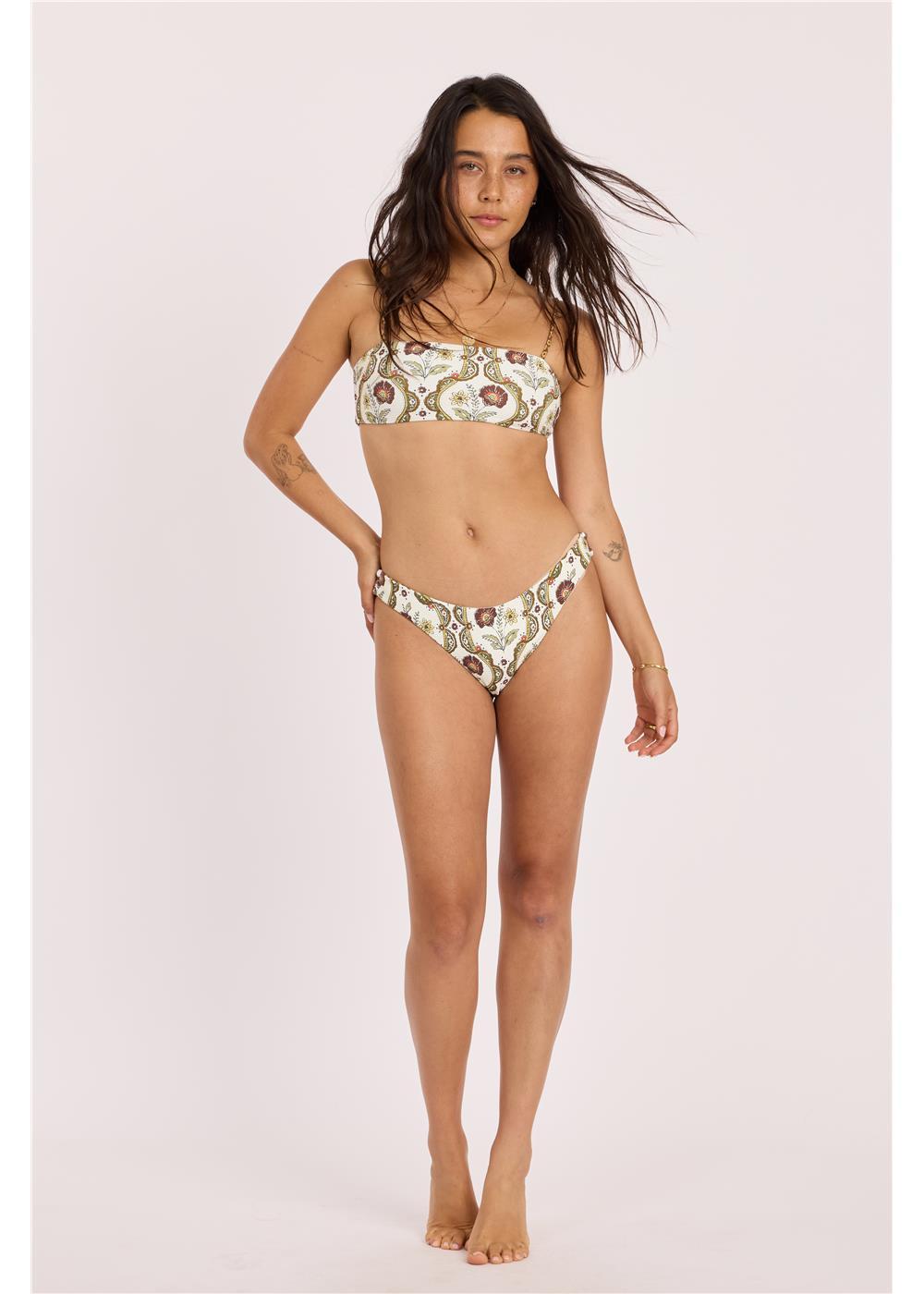 Sisstr Floral Folks vendbar bandeau-topp