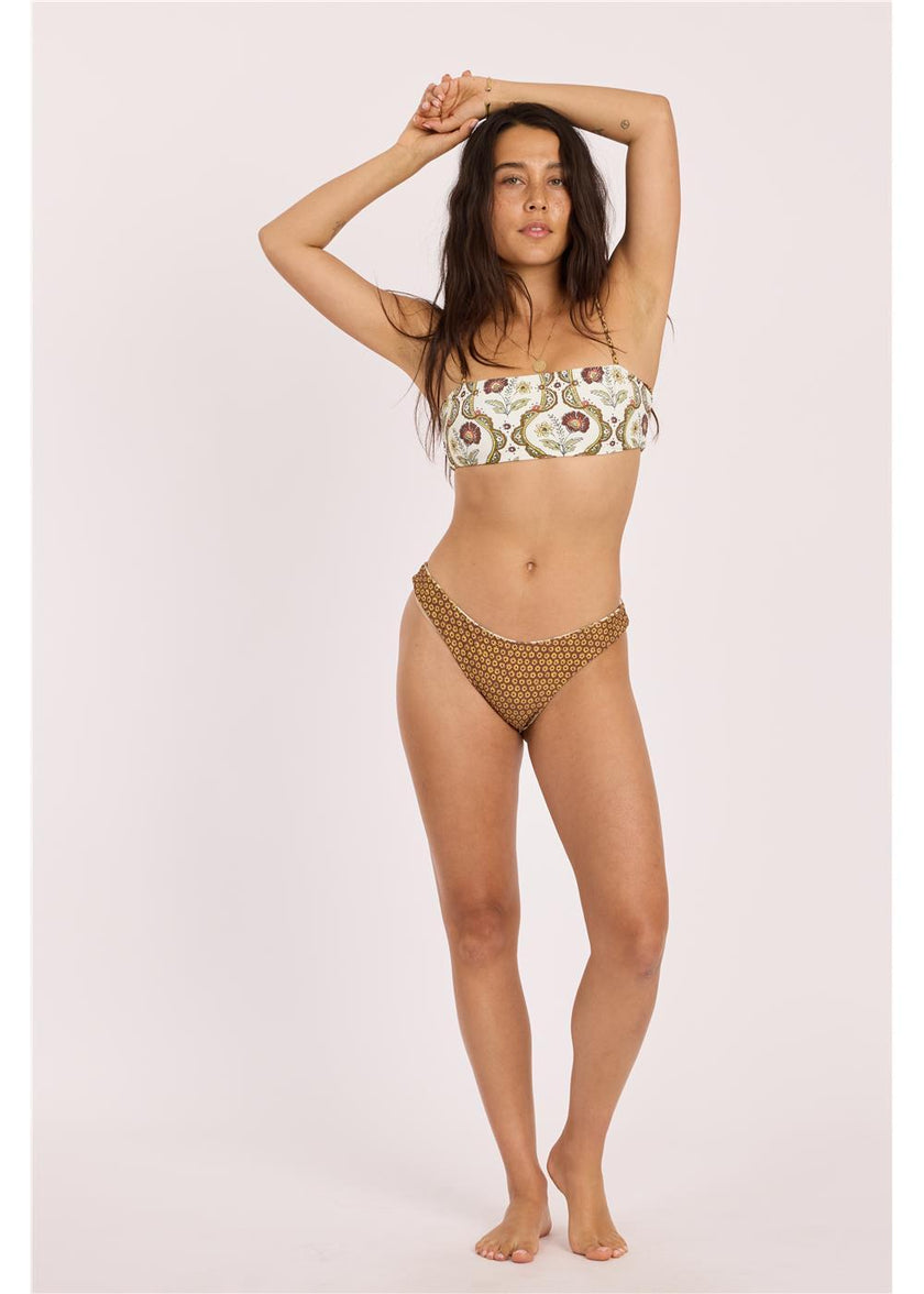 Sisstr Floral Folks vendbar bandeau-topp