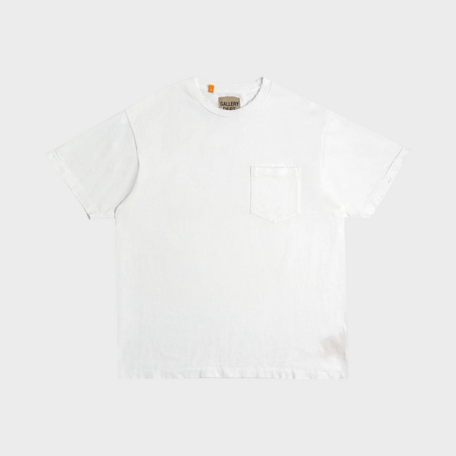 Plain Vintage Pocket Tee White