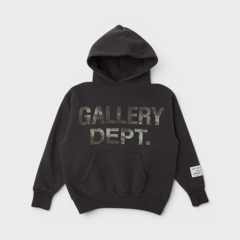 Logo Pullover Hoodie Black Kids