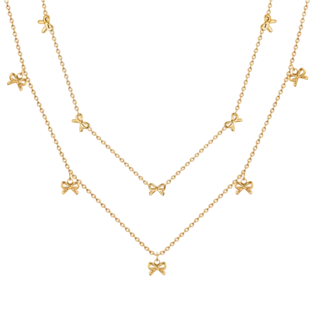 Celeste Bow Chain Necklace