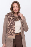 Brown Animal Print Scarf
