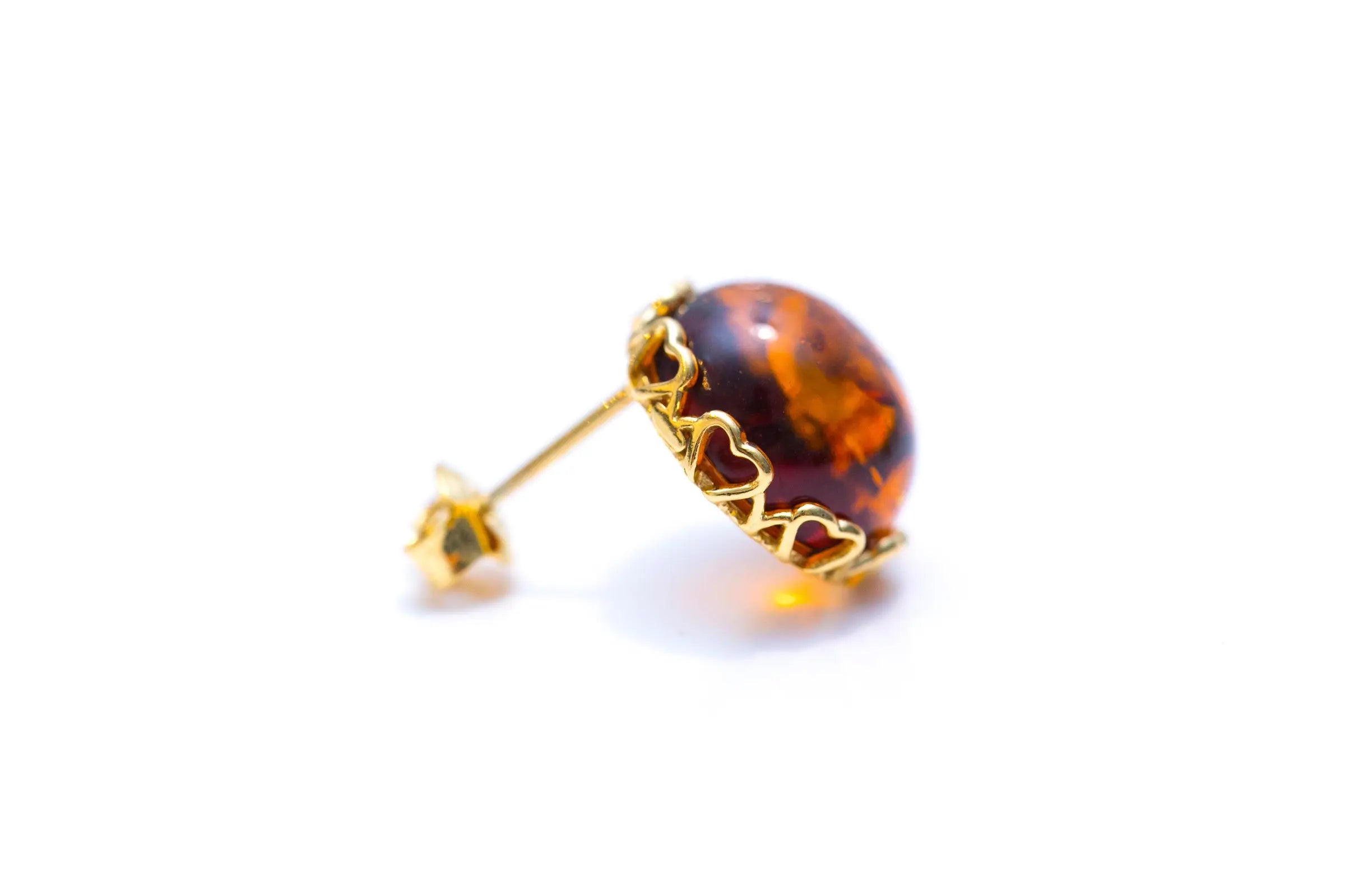 Gouden Oorbellen met Hartjesframe