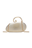 Gold Asymmetric Evening Clutch Bag