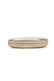 Gold Asymmetric Evening Clutch Bag