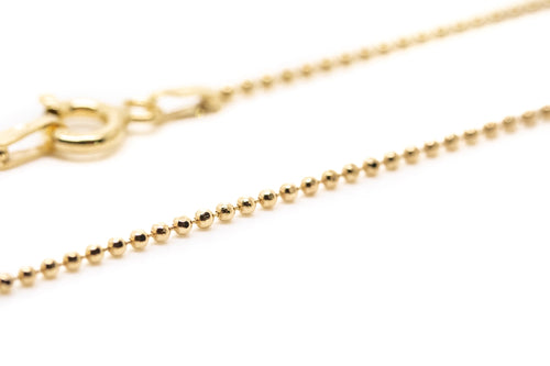 21.6" (55cm) vergoldete Diamant-Kugelkette