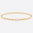 Gold Beaded Birthstone Bracelet