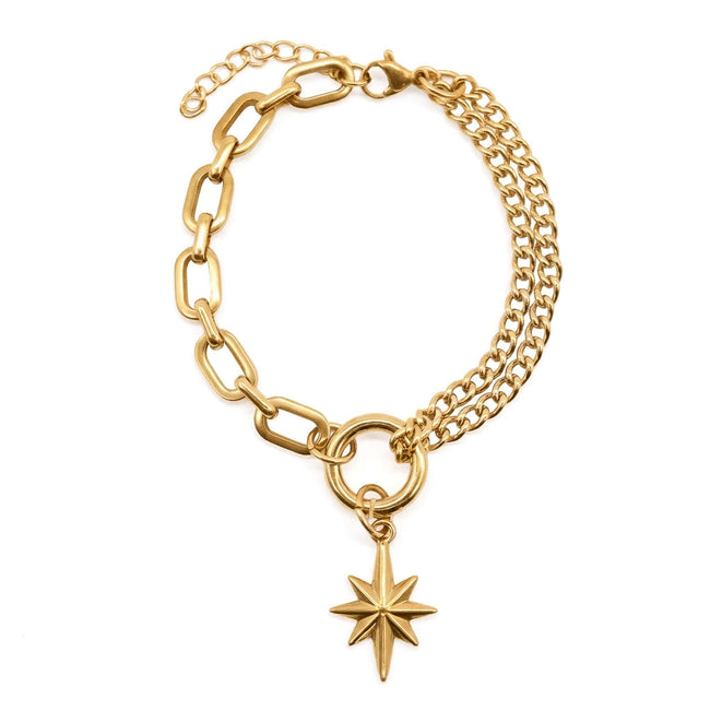 Gold Celeste North Star Bracelet