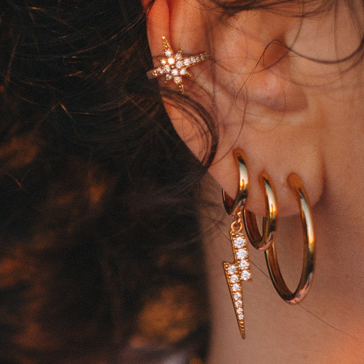 Large Huggie Earrings