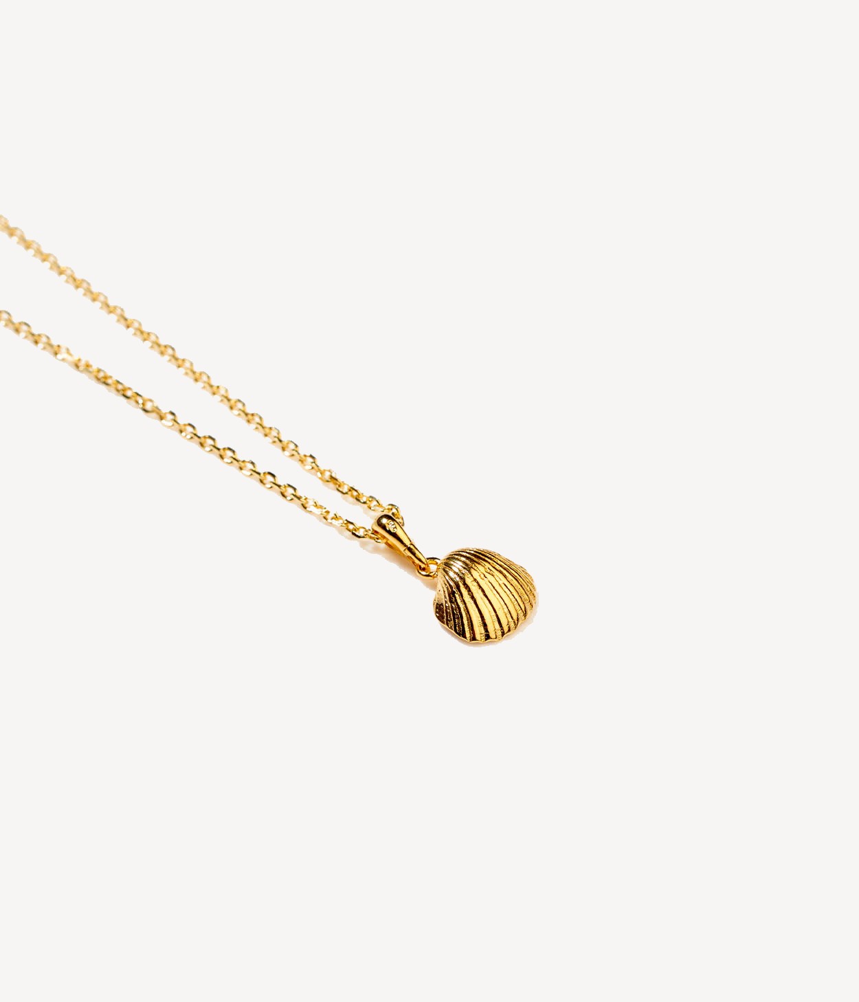 Gold Pearl Sea Shell Necklace