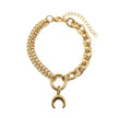 Selene Gold Crescent Moon Bracelet