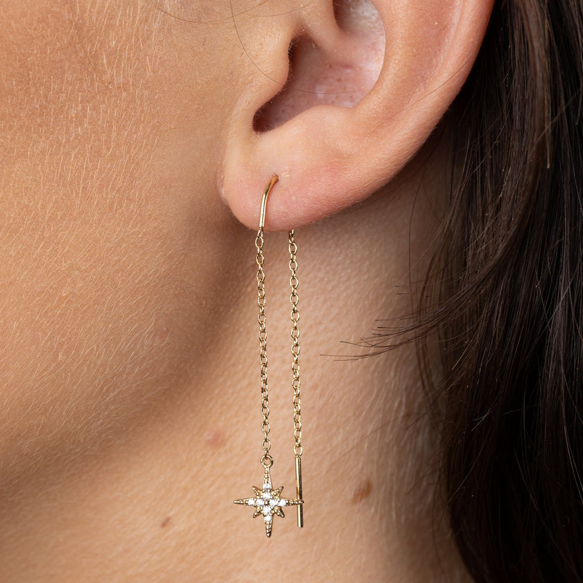Starburst Threader Earrings