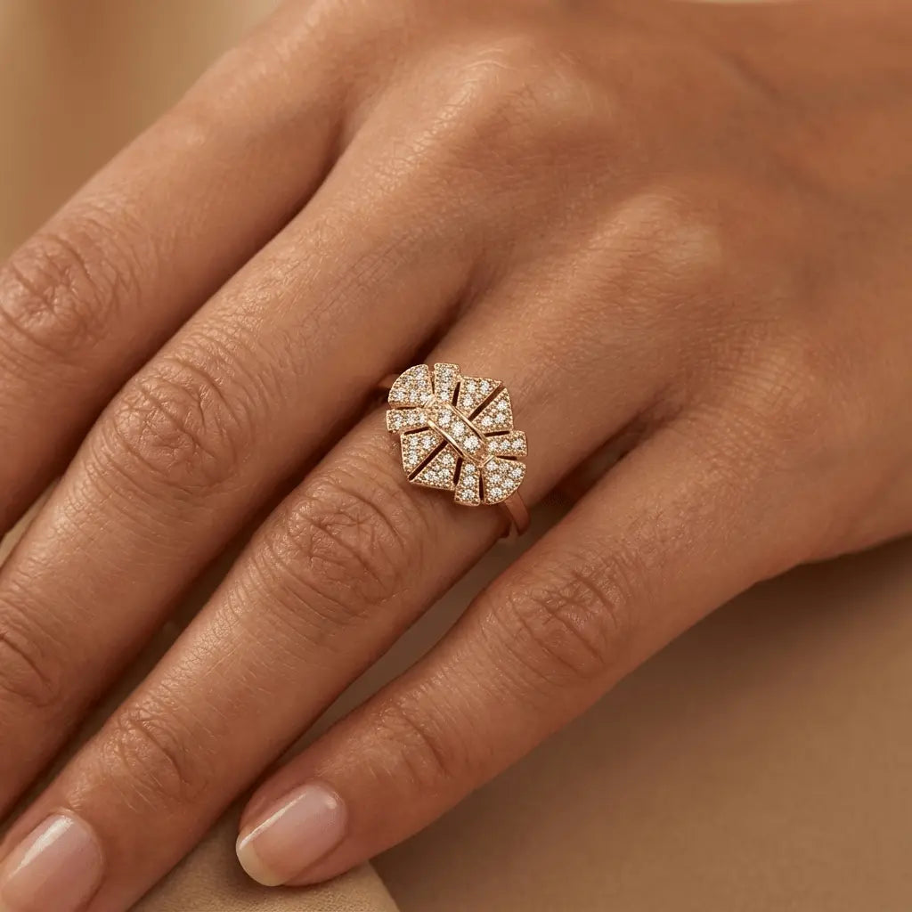 Solid Gold Ring – Radiant Brilliance – 14ct Gold