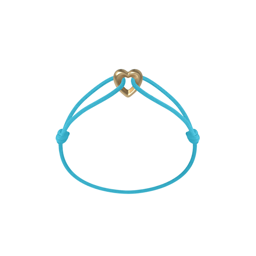 Golden Heart Cord Bracelet