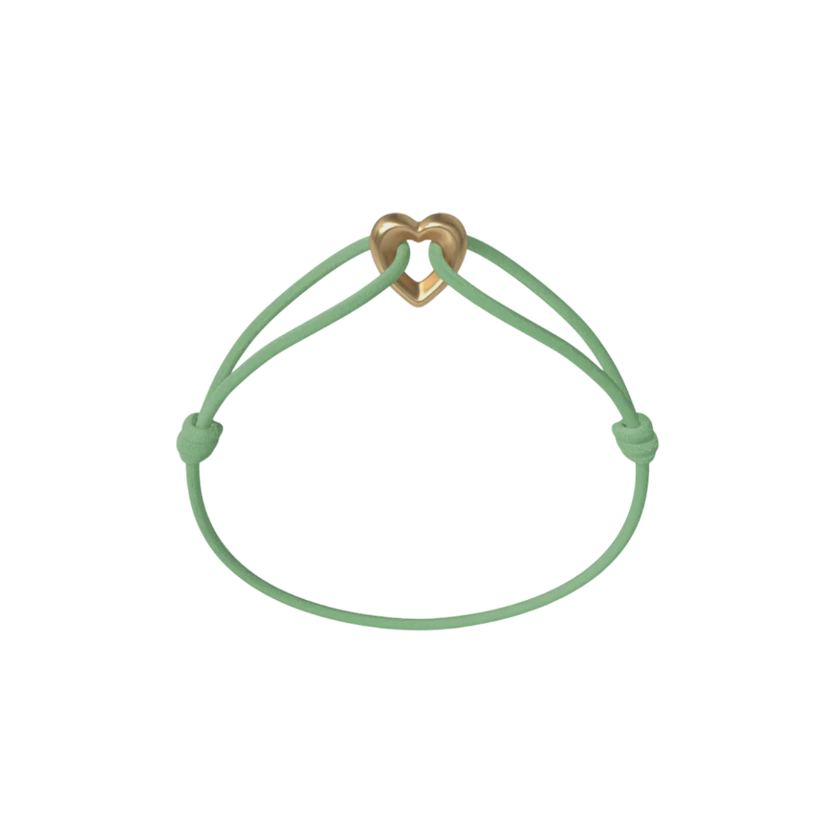Golden Heart Cord Bracelet