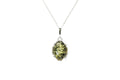 Demi Green Amber Drop Pendant