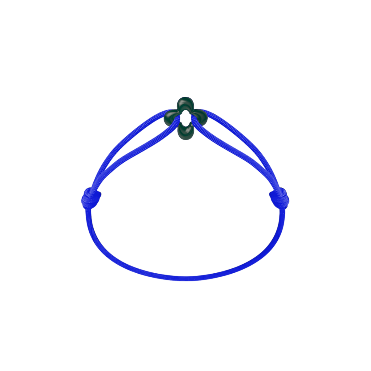 Mini Green Clover Cord Bracelet