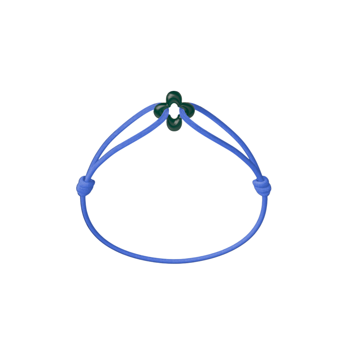 Mini Green Clover Cord Bracelet