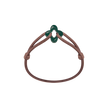Green Clover Cord Bracelet