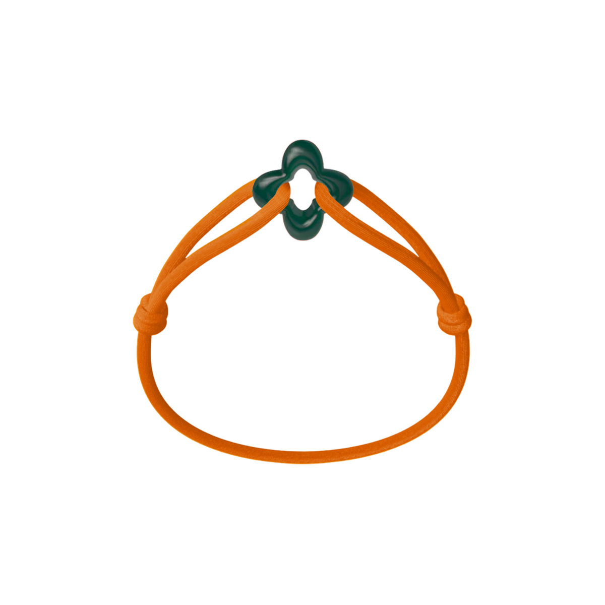 Green Clover Cord Bracelet