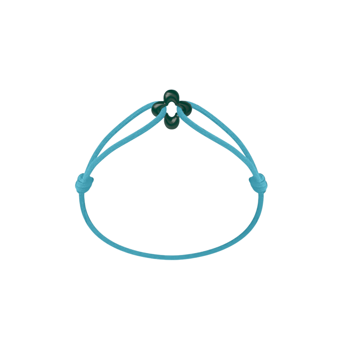 Mini Green Clover Cord Bracelet
