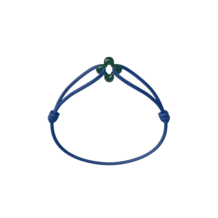 Mini Green Clover Cord Bracelet
