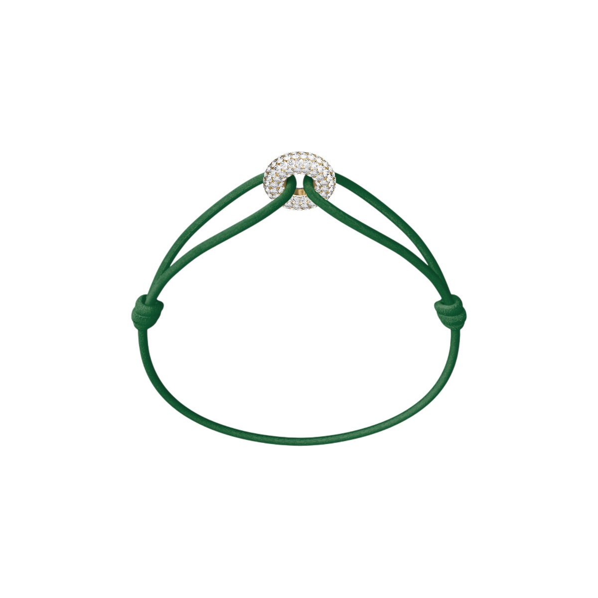 Mini Golden Soho Pavé Cord Bracelet