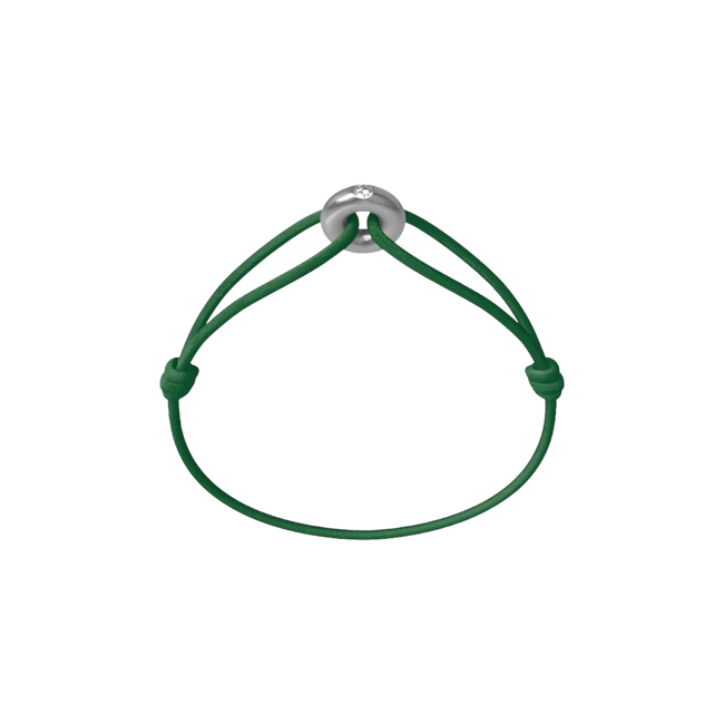 Mini Silver Soho Diamond Cord Bracelet