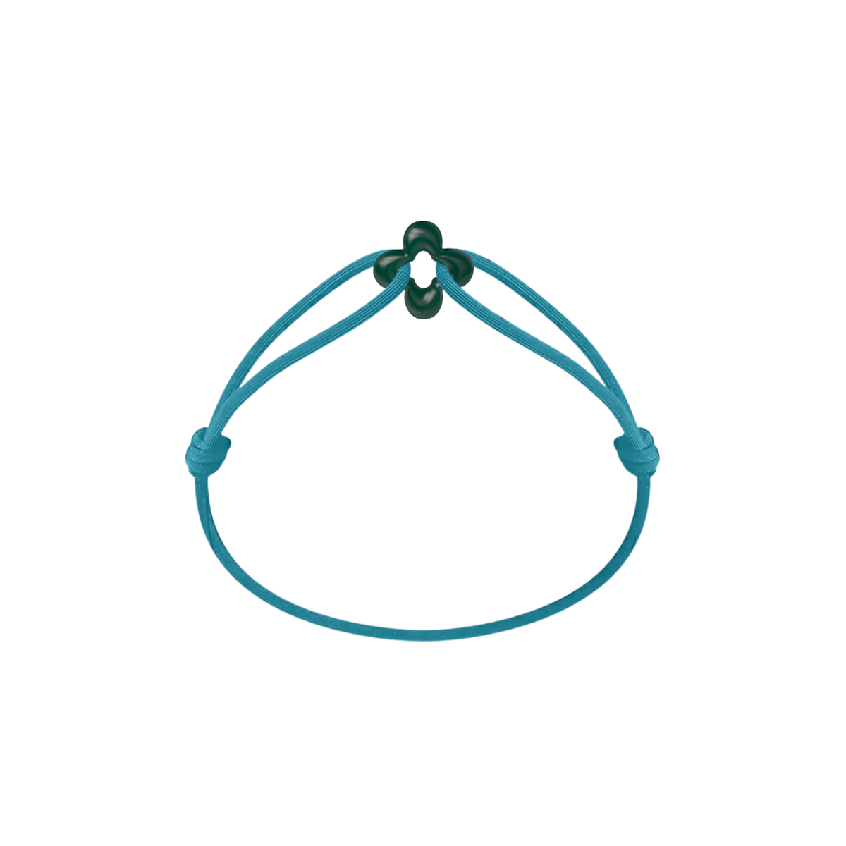 Mini Green Clover Cord Bracelet