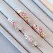Aurelia Roze Saffier Ring in Sterling Zilver