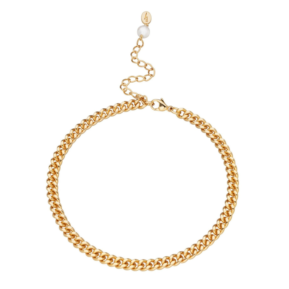 Hannah Martin Gold Curb Chain Anklet