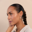 Boucles d'oreilles créoles fines et minimalistes en argent