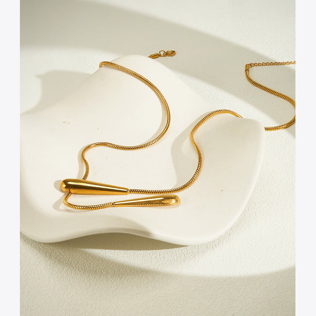 Collar Cadena Gota de Lluvia