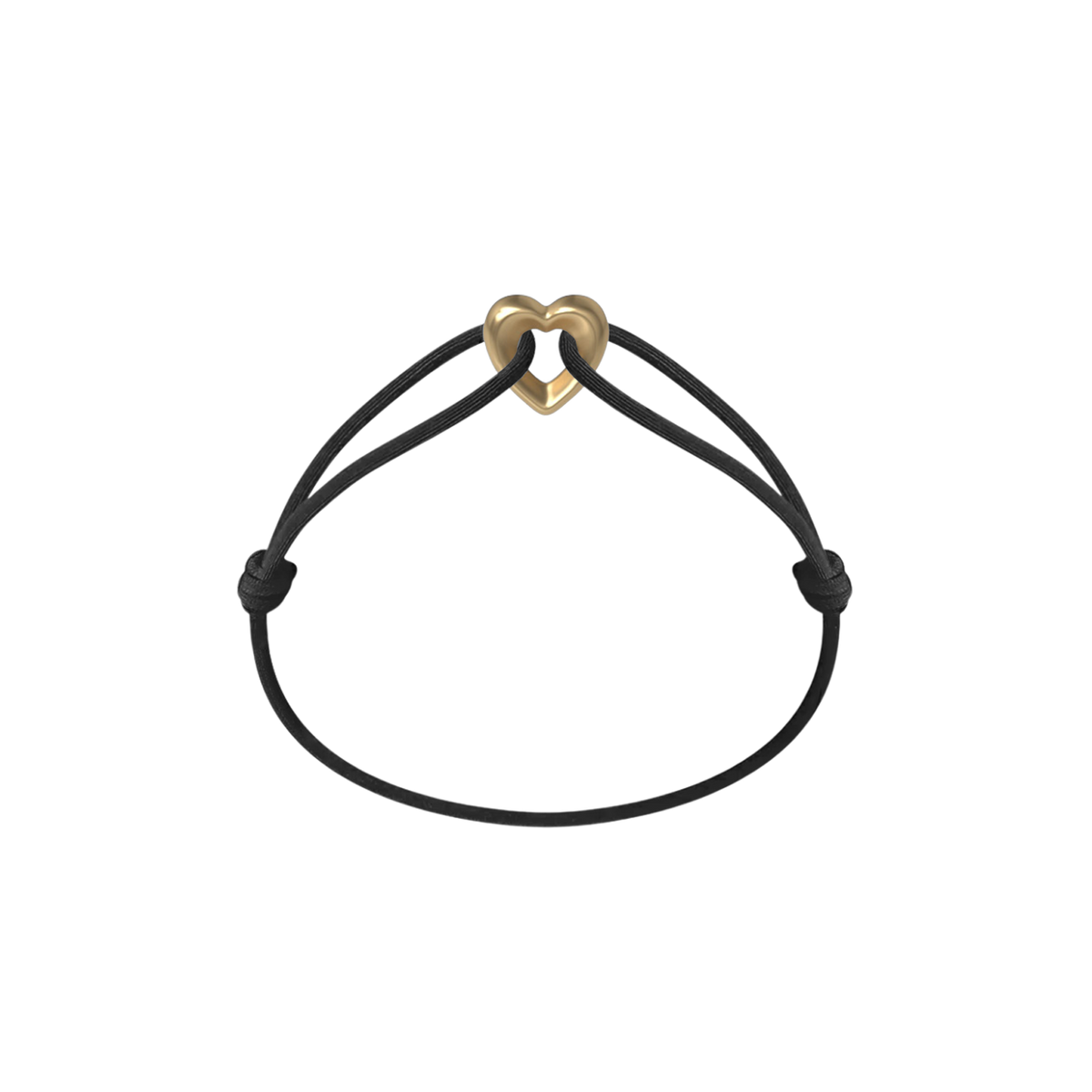 Golden Heart Cord Bracelet