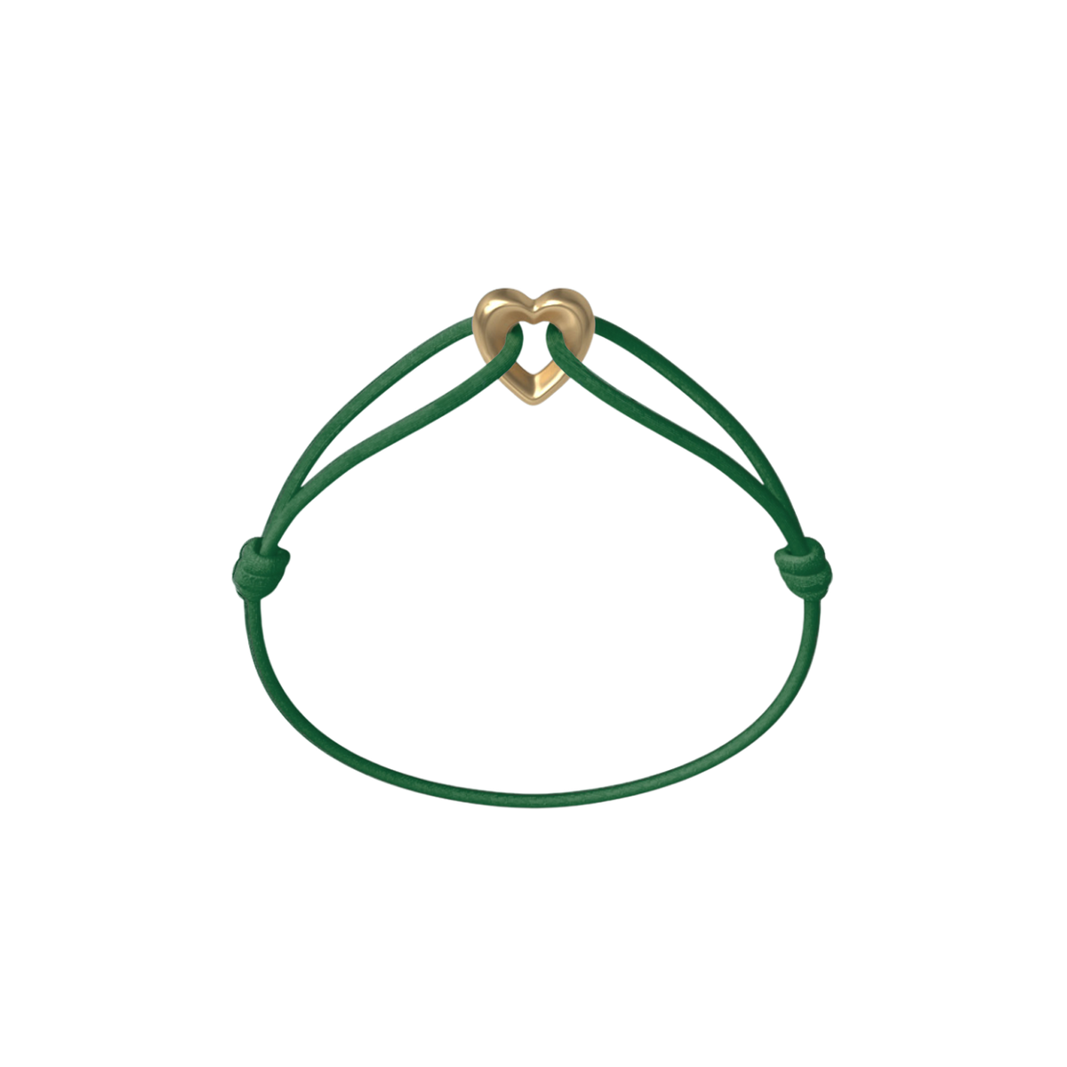 Golden Heart Cord Bracelet