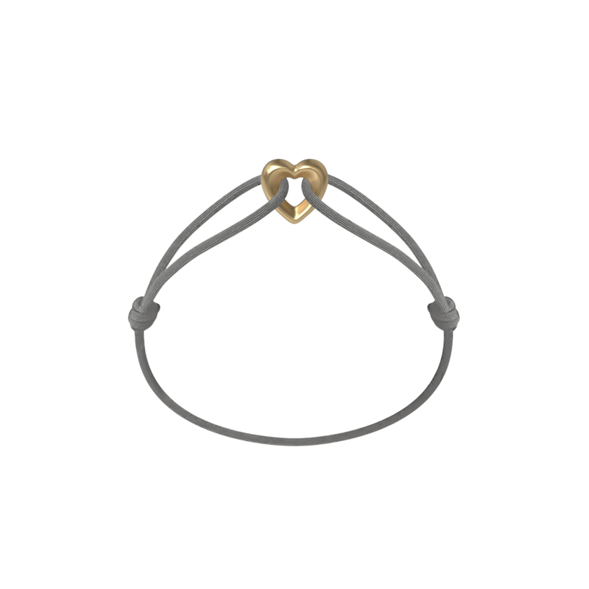 Golden Heart Cord Bracelet