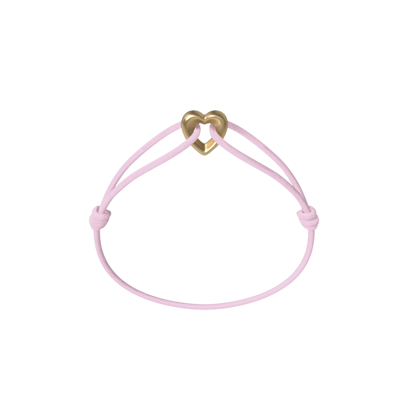 Golden Heart Cord Bracelet