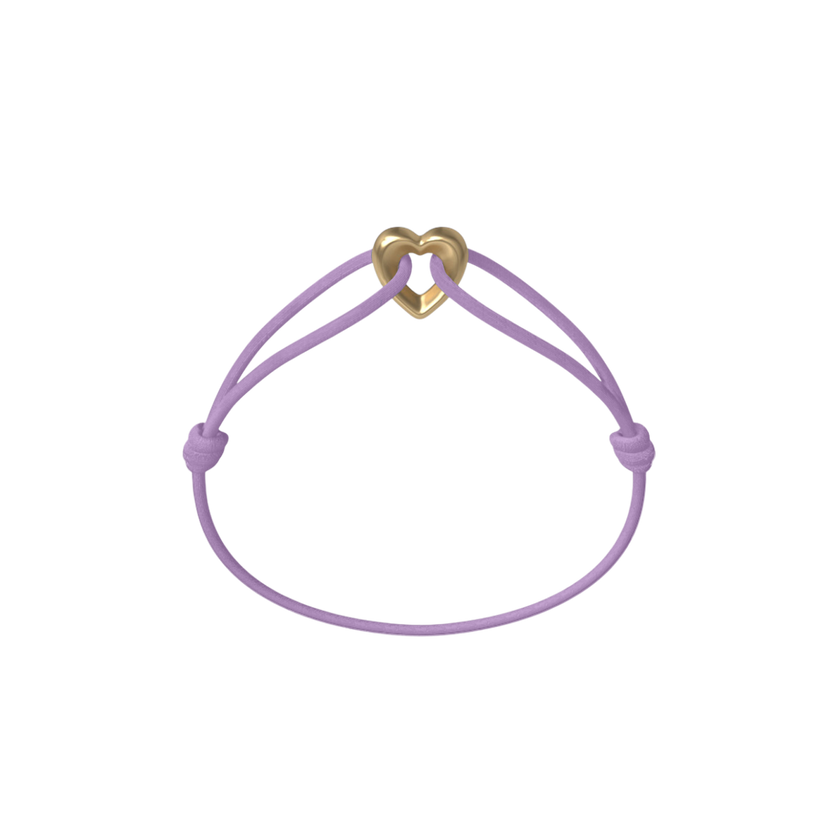 Golden Heart Cord Bracelet