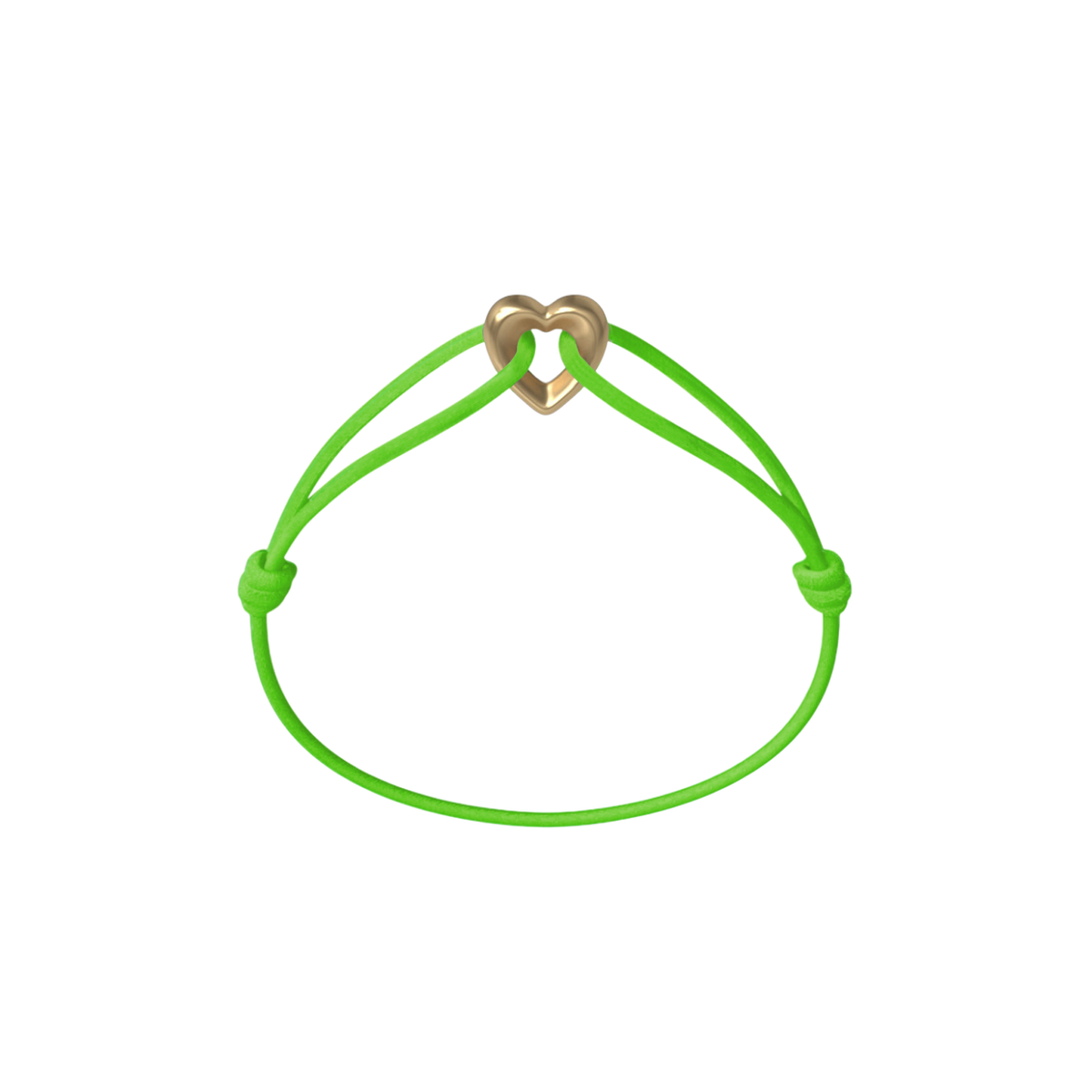 Golden Heart Cord Bracelet