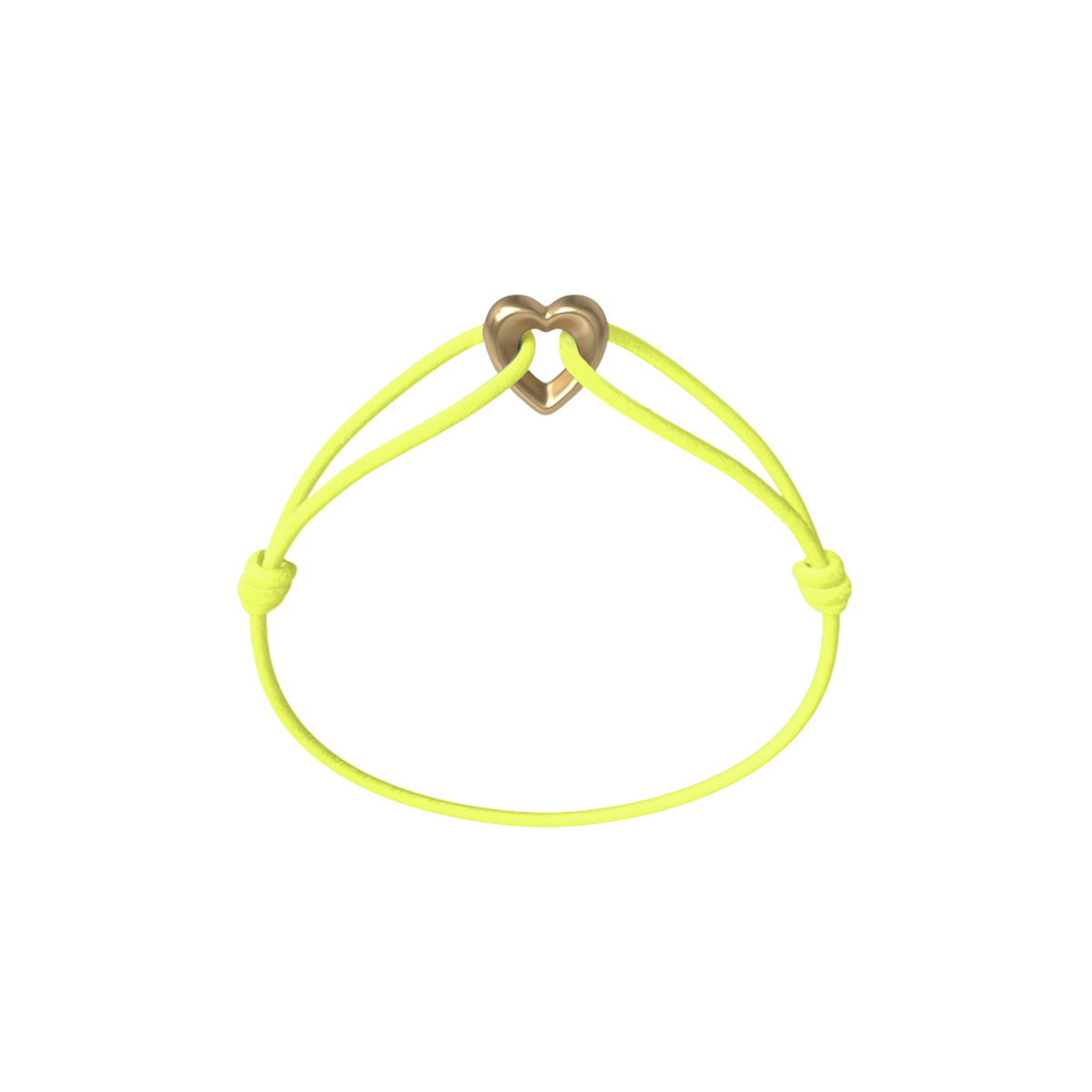 Golden Heart Cord Bracelet