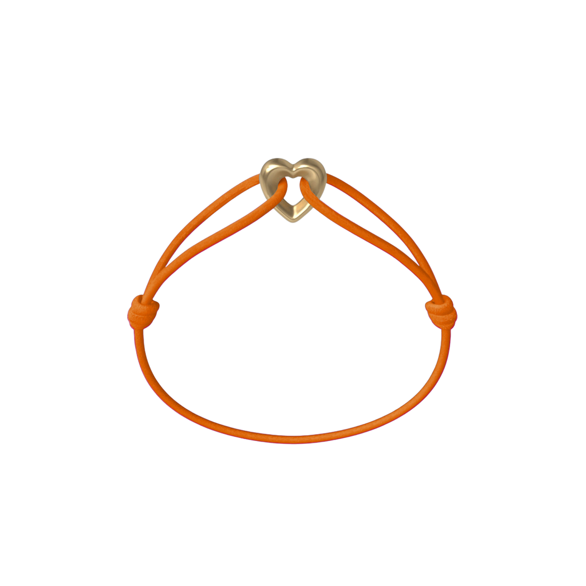 Golden Heart Cord Bracelet