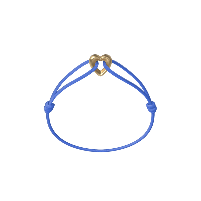 Golden Heart Cord Bracelet