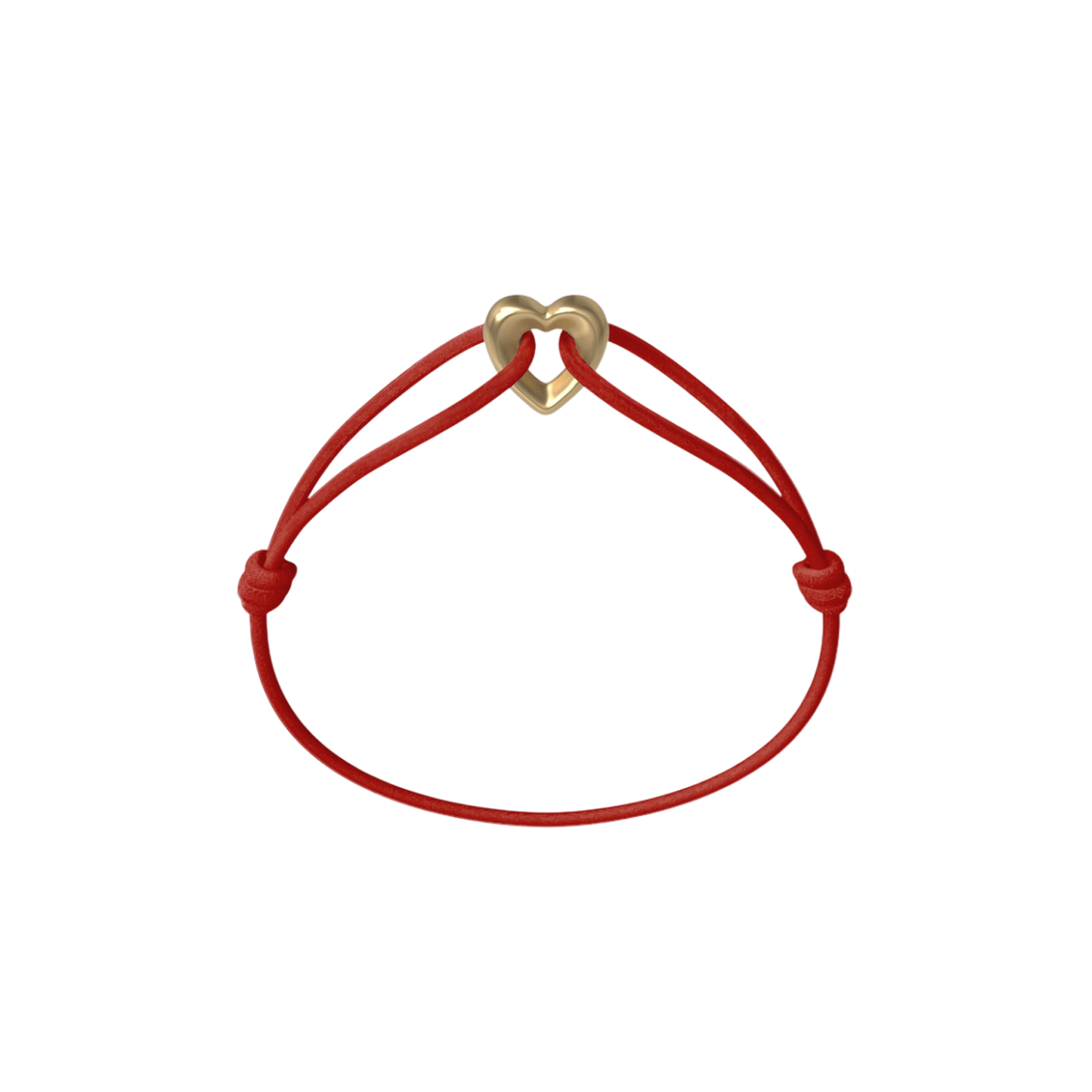 Golden Heart Cord Bracelet