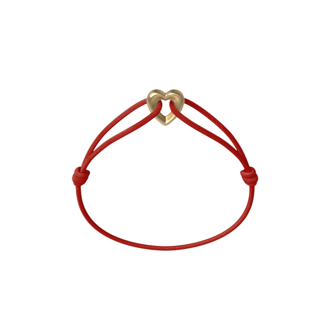 Golden Heart Kordelarmband