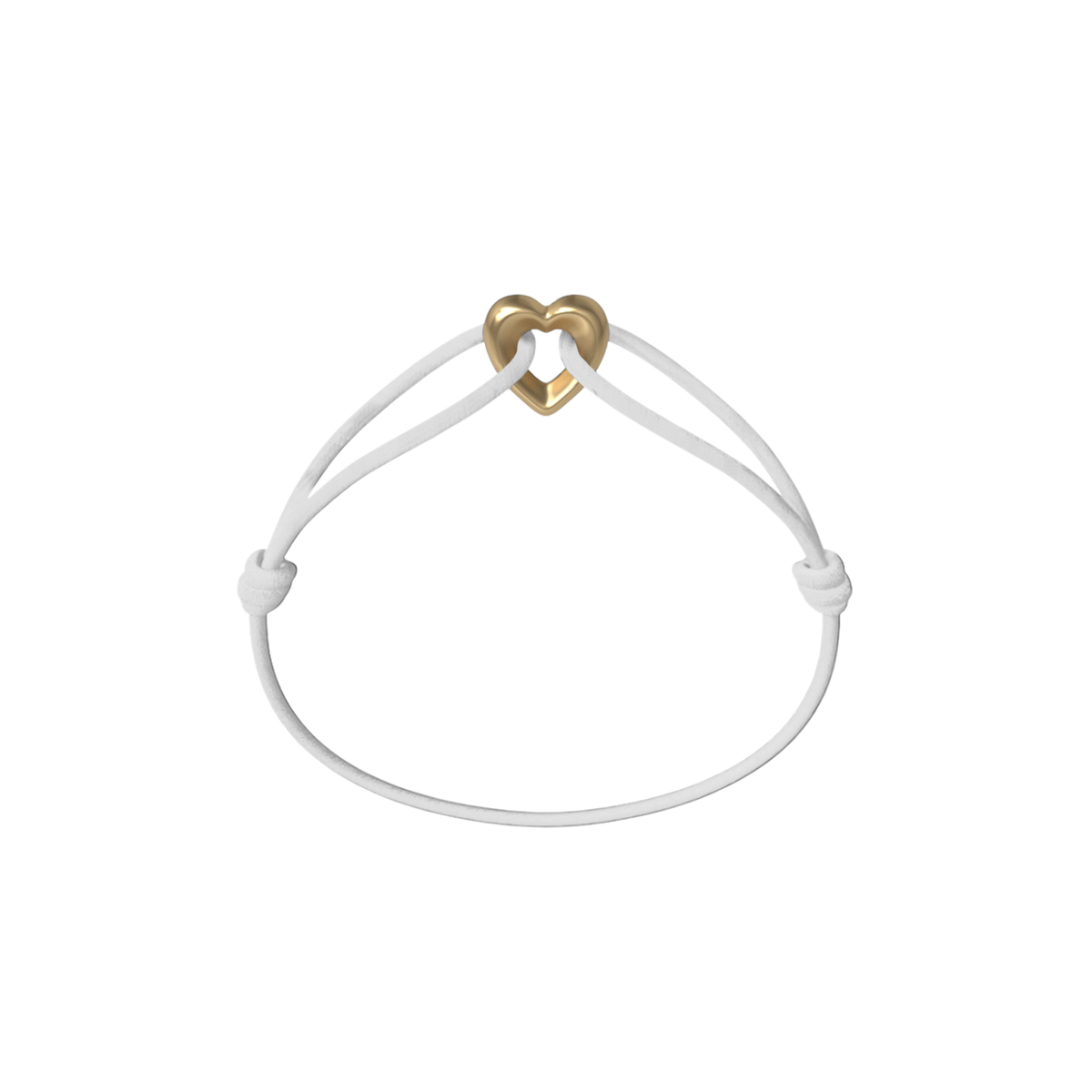 Golden Heart Cord Bracelet