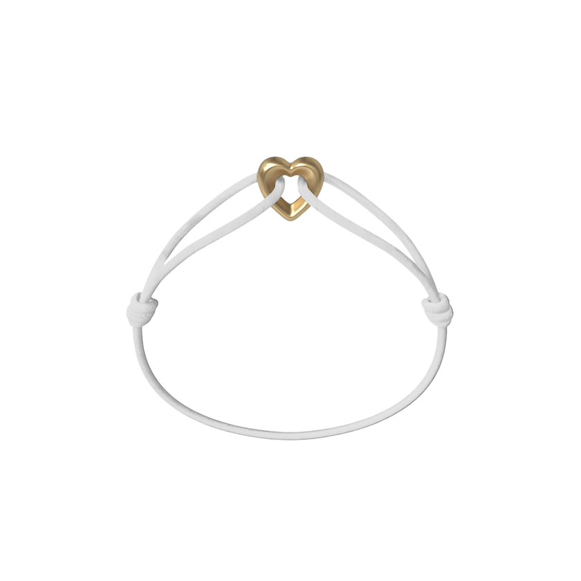 Golden Heart Cord Bracelet