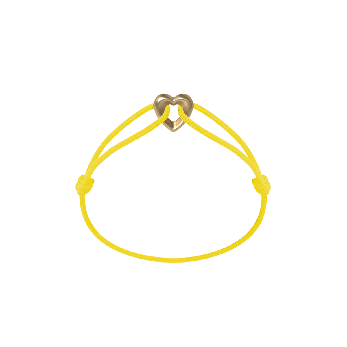 Golden Heart Cord Bracelet
