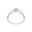 Silver Heart Cord Bracelet